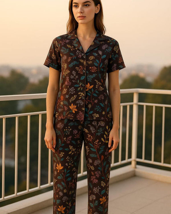 Floral Ease Night Wear