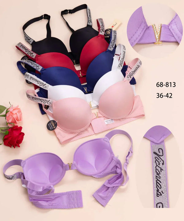 Victoria Secret Pushup Bra Panty Set Mid V Style  Lingerie