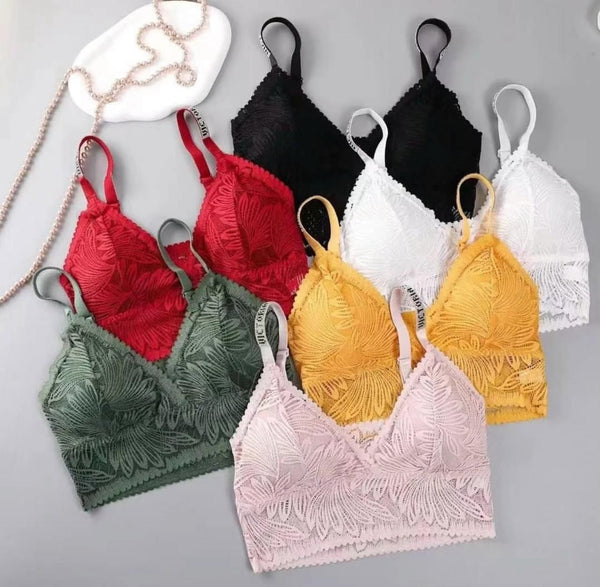 Lace thin Padded Nylon Bra